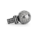 From The Anvil - Pewter Hammered Ball Curtain Finial (pair) - 33397 - Choice Handles