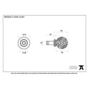 From The Anvil - Pewter Hammered Ball Curtain Finial (pair) - 33397 - Choice Handles