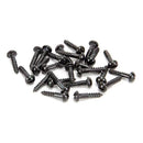 From The Anvil - Black 8 x 3/4" Round Head Screws (25) - 33414 - Choice Handles