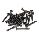From The Anvil - Black 10 x 1 1/2" Round Head Screws (25) - 33420 - Choice Handles