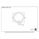 From The Anvil - Pewter Curtain Ring - 33737 - Choice Handles