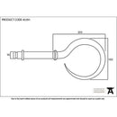 From The Anvil - Pewter Hook Curtain Finial (Pair) - 45291 - Choice Handles