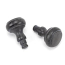 From The Anvil - Black Ball Curtain Finial (pair) - Black  - 49899 - Choice Handles