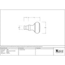 From The Anvil - Beeswax Regency Curtain Finial (pair) - Beeswax  - 49898 - Choice Handles