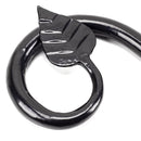 From The Anvil - Black Hammered Ball Curtain Finial (pair) - Black  - 49901 - Choice Handles