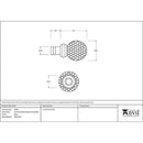 From The Anvil - Black Hammered Ball Curtain Finial (pair) - Black  - 49901 - Choice Handles