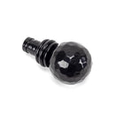 From The Anvil - Black Hammered Ball Curtain Finial (pair) - Black  - 49901 - Choice Handles