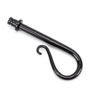 From The Anvil - Black Shepherd's Crook Curtain Finial (pair) - Black  - 49902 - Choice Handles