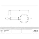 From The Anvil - Black Hook Curtain Finial (pair) - Black  - 49903 - Choice Handles