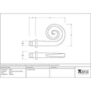 From The Anvil - Pewter Monkeytail Curtain Finial (pair) - Pewter Patina  - 49905 - Choice Handles