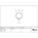 From The Anvil - Black Curtain Ring - Black  - 49910 - Choice Handles