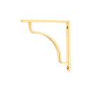 From The Anvil - Polished Brass Abingdon Shelf Bracket (150mm x 150mm) - Polished Brass  - 51085 - Choice Handles