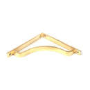 From The Anvil - Polished Brass Abingdon Shelf Bracket (200mm x 200mm) - Polished Brass  - 51095 - Choice Handles