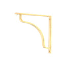 From The Anvil - Polished Brass Abingdon Shelf Bracket (200mm x 200mm) - Polished Brass  - 51095 - Choice Handles