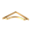 From The Anvil - Satin Brass Abingdon Shelf Bracket (200mm x 200mm) - Satin Brass  - 51097 - Choice Handles