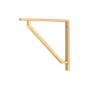 From The Anvil - Satin Brass Barton Shelf Bracket (150mm x 150mm) - Satin Brass  - 51107 - Choice Handles