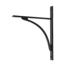 From The Anvil - Matt Black Apperley Shelf Bracket (260mm x 200mm) - Matt Black  - 51134 - Choice Handles