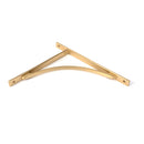 From The Anvil - Satin Brass Apperley Shelf Bracket (314mm x 250mm) - Satin Brass  - 51137 - Choice Handles