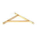 From The Anvil - Polished Brass Chalfont Shelf Bracket (314mm x 250mm) - Polished Brass  - 51155 - Choice Handles