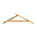 From The Anvil - Satin Brass Chalfont Shelf Bracket (314mm x 250mm) - Satin Brass  - 51157 - Choice Handles