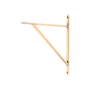 From The Anvil - Polished Bronze Chalfont Shelf Bracket (314mm x 250mm) - Polished Bronze  - 51163 - Choice Handles