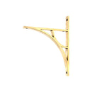 From The Anvil - Aged Brass Tyne Shelf Bracket (260mm x 200mm) - Aged Brass  - 51166 - Choice Handles