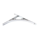 From The Anvil - Satin Chrome Tyne Shelf Bracket (314mm x 250mm) - Satin Chrome  - 51180 - Choice Handles