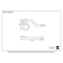 From The Anvil - Beeswax Leaf Curtain Finial (pair) - Beeswax  - 83613 - Choice Handles