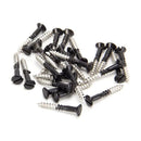 From The Anvil - Black SS 3.5 x 25 Csk R/ Head Screws (25) - Black  - 83750 - Choice Handles