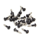 From The Anvil - Black SS 3.0 x 12  Roundhead Screws (25) - Black  - 83754 - Choice Handles