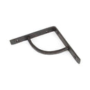 From The Anvil - Black 10'' x 7'' Curved Shelf Bracket - Black  - 83784 - Choice Handles