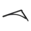 From The Anvil - Black 10'' x 7'' Curved Shelf Bracket - Black  - 83784 - Choice Handles