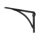 From The Anvil - Black 10'' x 7'' Curved Shelf Bracket - Black  - 83784 - Choice Handles