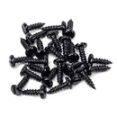 From The Anvil - Black 8x½" Round Head Screws (25) - Black  - 91163 - Choice Handles