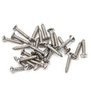 From The Anvil - Satin Stainless Steel 4x¾" Countersunk Raised Head Screws (25) - Satin Stainless Steel  - 91243 - Choice Handles
