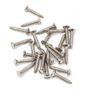 From The Anvil - Satin Stainless Steel 6x¾" Countersunk Raised Head Screws (25) - Satin Stainless Steel  - 91247 - Choice Handles