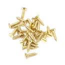 From The Anvil - Polished Brass SS 4x½" Countersunk Screws (25) - Polished Brass  - 91258 - Choice Handles