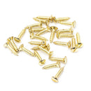 From The Anvil - Polished Brass SS 8x¾" Countersunk Raised Head Screws (25) - Polished Brass  - 91266 - Choice Handles