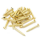 From The Anvil - Polished Brass SS 8x1½" Countersunk Raised Head Screws (25) - Polished Brass  - 91268 - Choice Handles