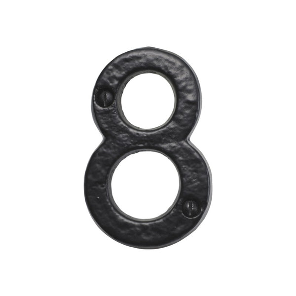Spira Brass - Door Numerals (Number 8) - Black - BR43668 - Choice Handles