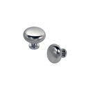 Forge & Finish - Round Cupboard Knob - 30mm - Polished Chrome - Choice Handles