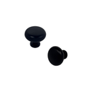 Forge & Finish - Round Cupboard Knob - 30mm - Matt Black - Choice Handles