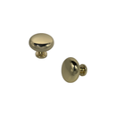 Forge & Finish - Round Cupboard Knob - 30mm - Polished Brass - Choice Handles