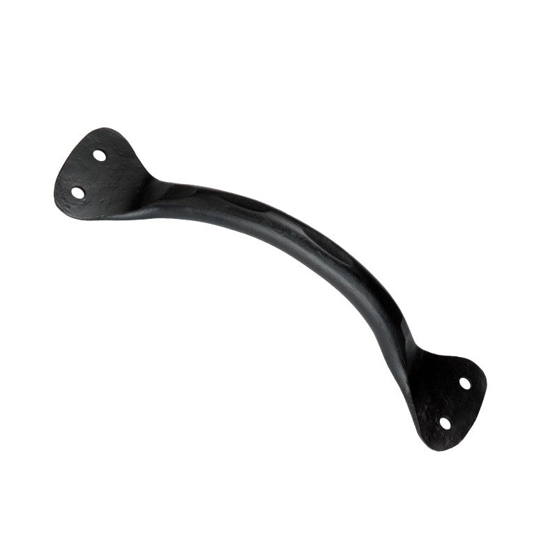 Spira Brass - Hammered Pull Handle Medium - Matt Black - FC229
