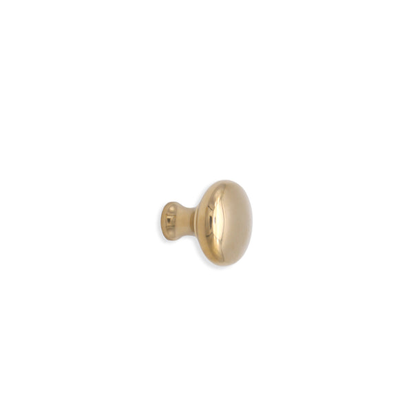 Spira Brass - Mushroom 25mm Cupboard Knob  - Polished Brass Unlacquered - SB2329PBUL - Choice Handles
