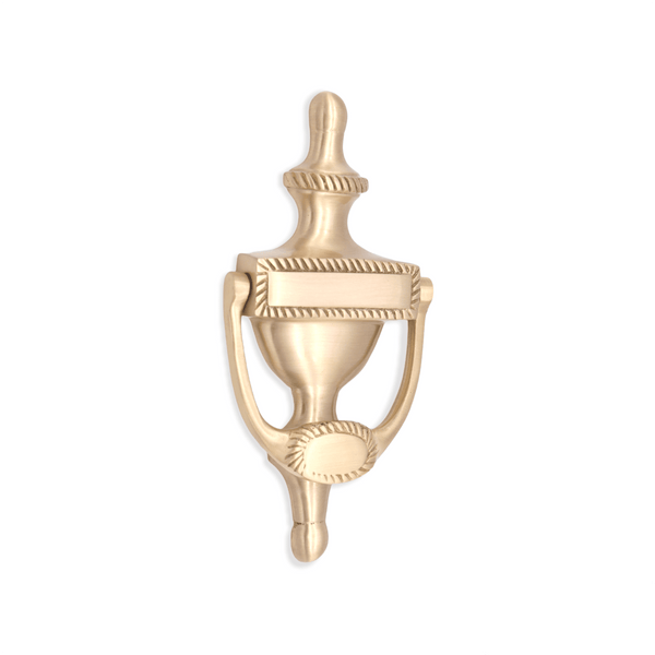 Spira Brass - Georgian Door Knocker 150mm  - Satin Brass - SB4105SB - Choice Handles