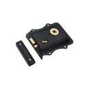 Spira Brass - Iron Rim Lock Olde - Black/Brass - SB7111BLK/PB - Choice Handles