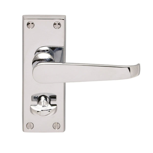 Carlisle Brass - Contract Victorian Lever on Privacy Backplate - Polished Chrome - CBV31WCCP - Choice Handles