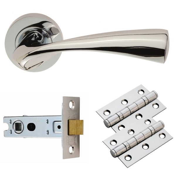Carlisle Brass - Sintra Lever on Rose Latch Pack - Polished Chrome - GK007CP/INTB - Choice Handles