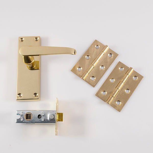 Carlisle Brass - CONTRACT VICTORIAN STRAIGHT LATCH PACK - Electro Brassed - GK2002EB/INTB - Choice Handles